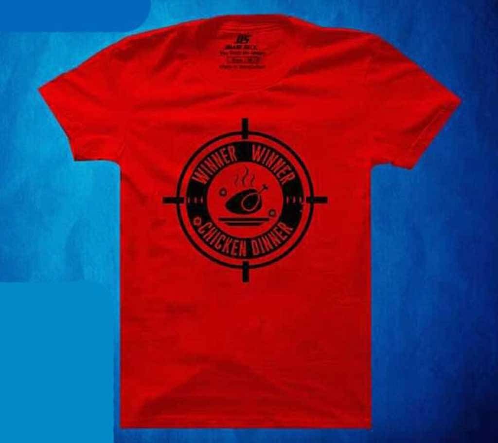 Winner Winner Chicken Dinner Mens Half Sleeve Cotton T-shirt