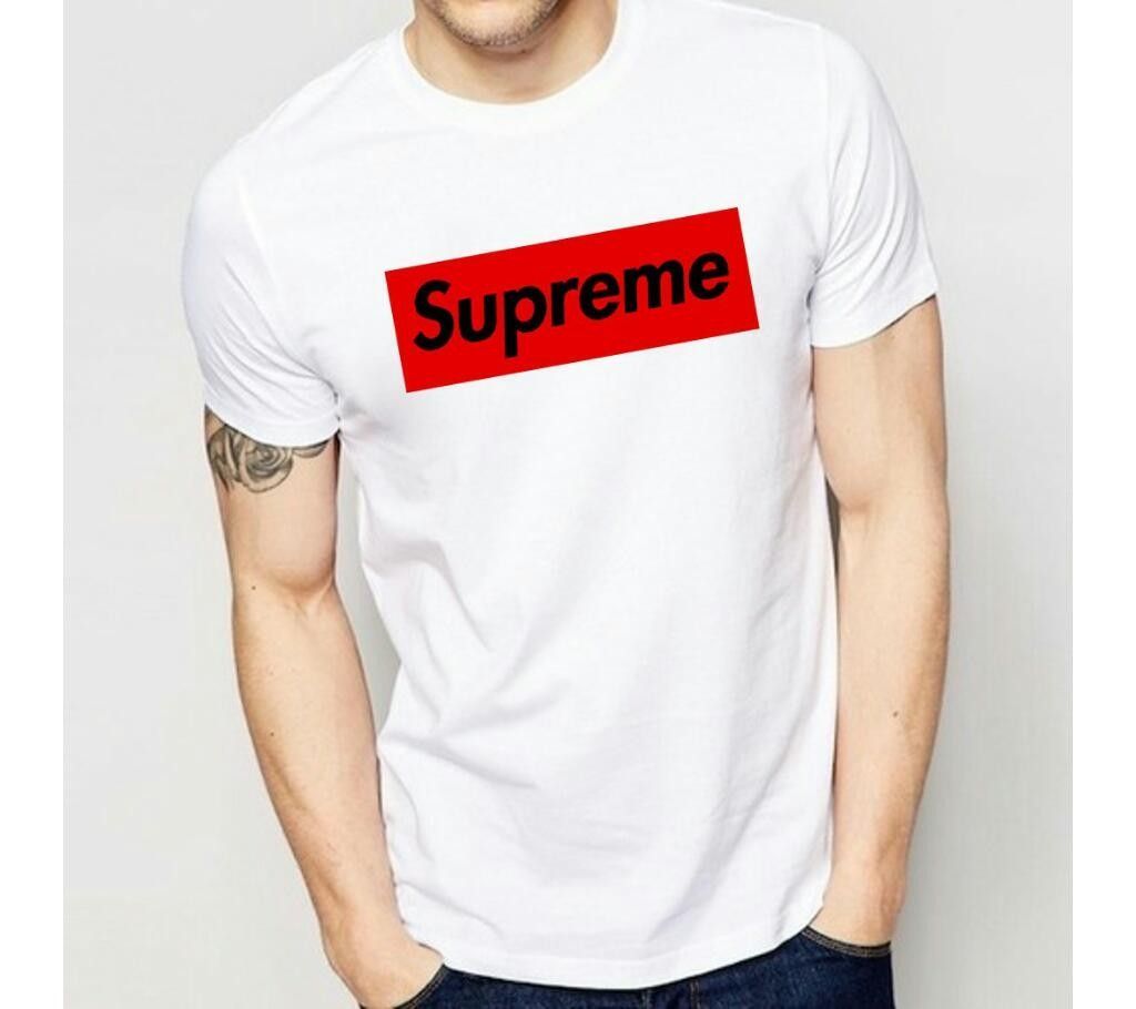 Supreme Mens Half Sleeve T-Shirt