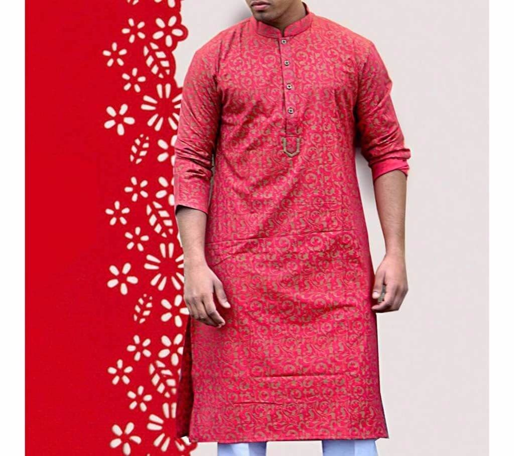 Men's Long Cotton Panjabi
