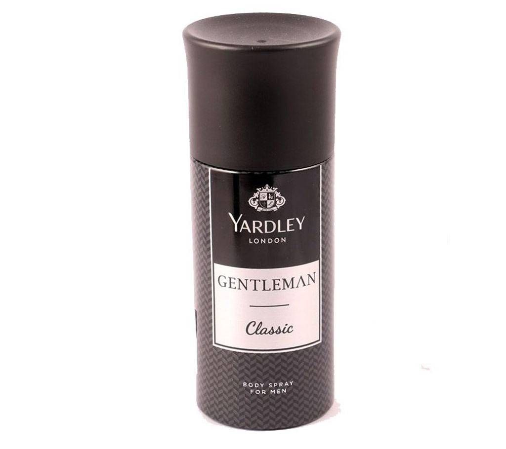 YARDLEY -  GENTLEMAN CLASSIC BODY SPRAY -150ml (MEN) (Dubai)