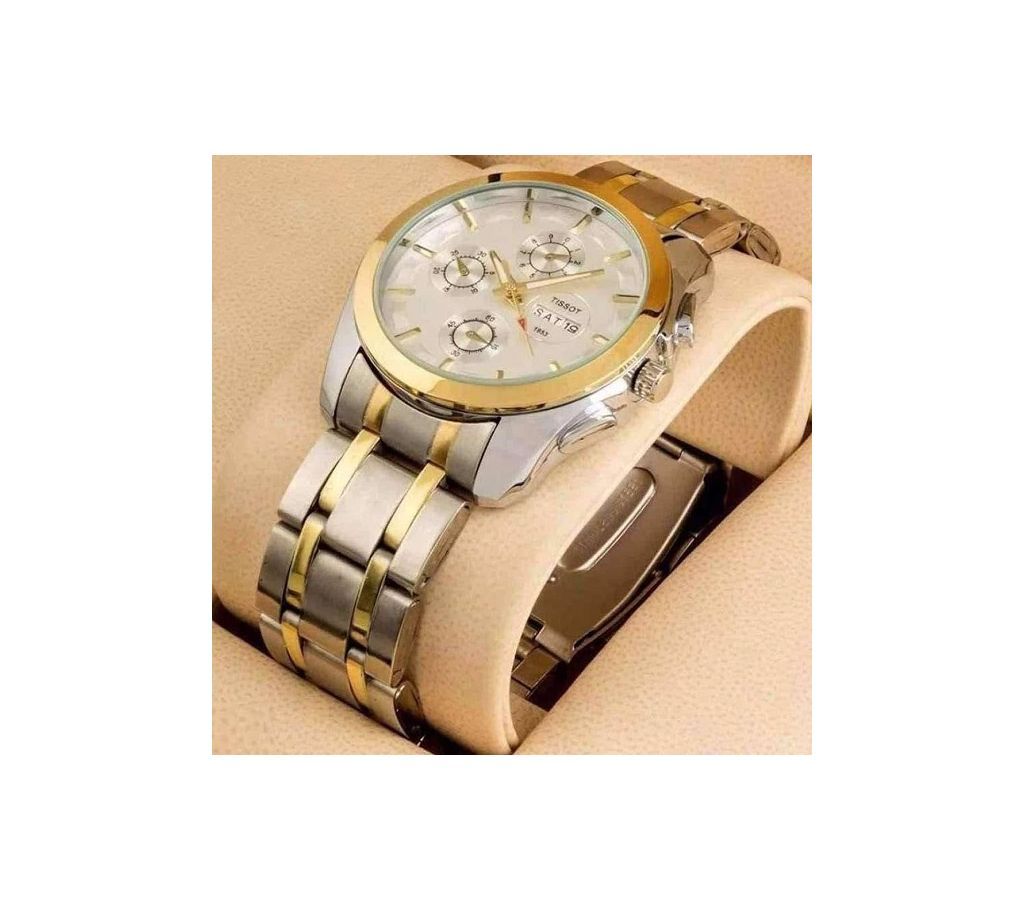 Stainless Steel Quartz Wrist Watch for Men