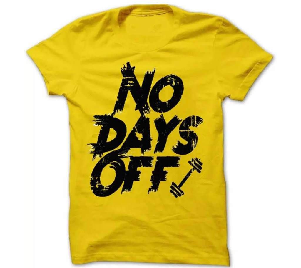  Mens Summer No Days Off Half Sleeve TShirt