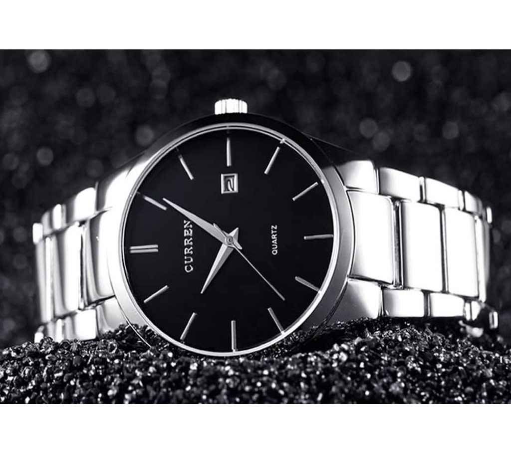 CURREN 8106 Silver Watch For Men