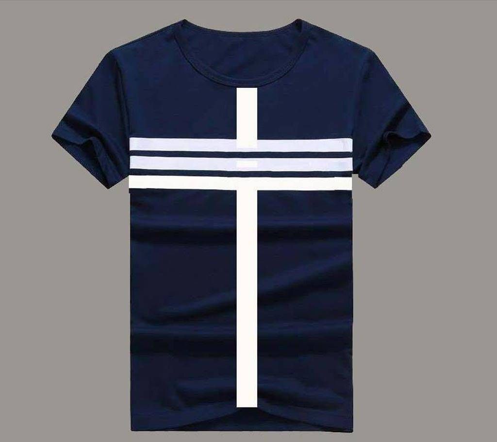 Half Sleeve Gents Casual T-Shirt