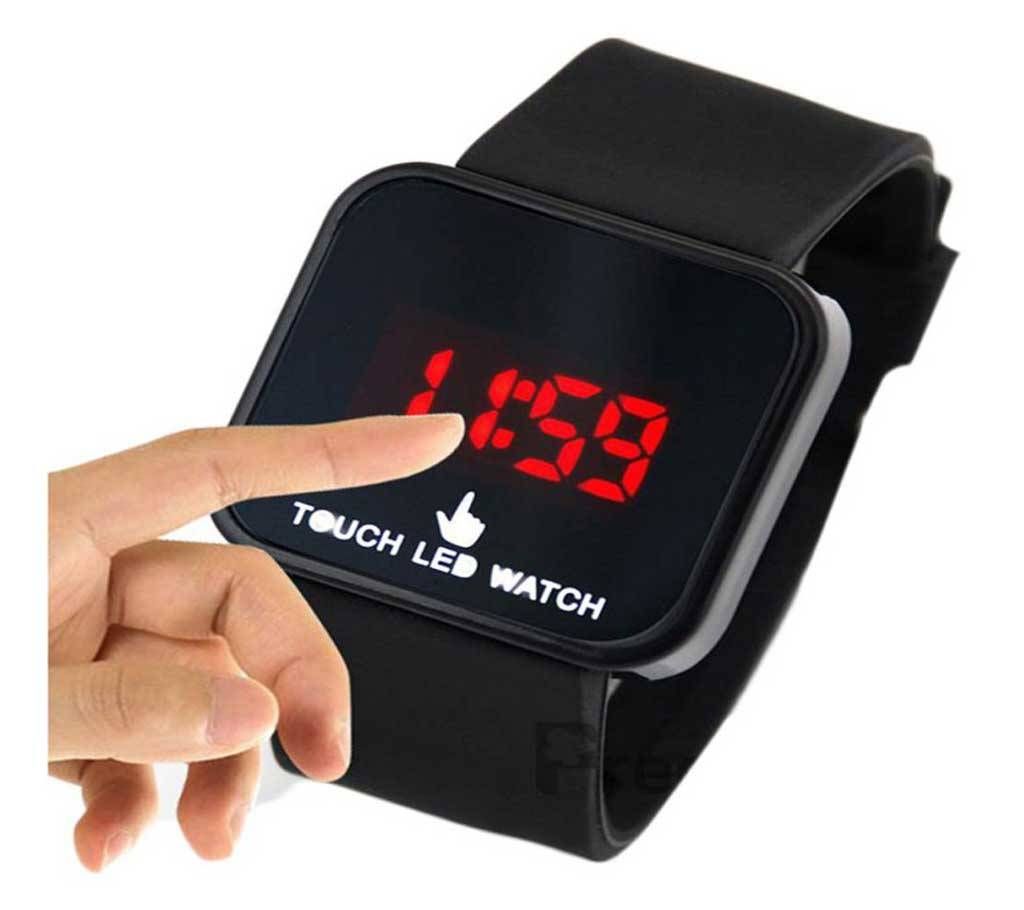 Black Touch Screen LED Watch