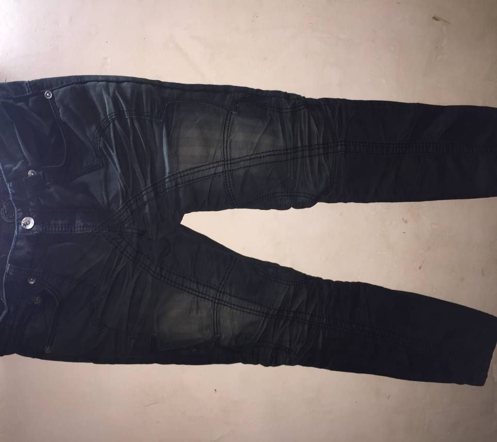 Black biker Jeans pant for man