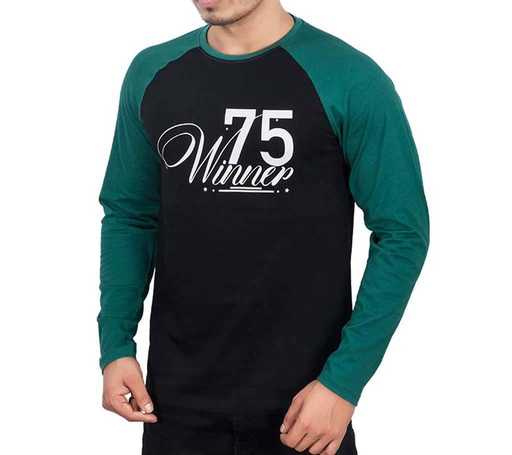 Mens Full Sleeve T-Shirt 43668 - BLACK