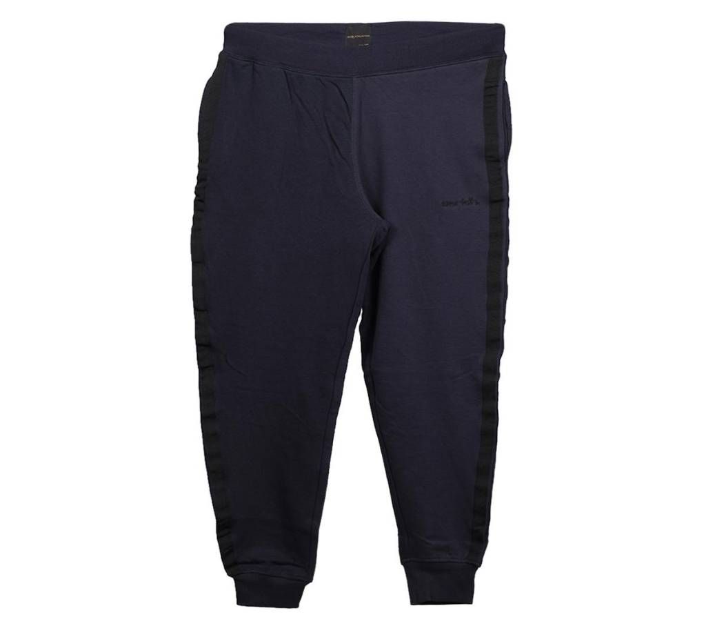 Navy blue Cotton Jogger For Men