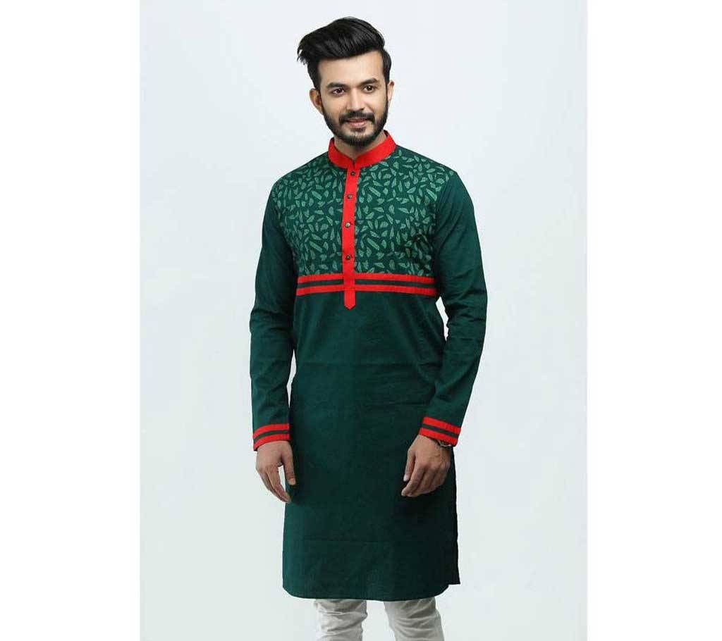 Special Bijoy Dibosh Men’s Printed Cotton Punjabi By Swapon’s World SW397P




