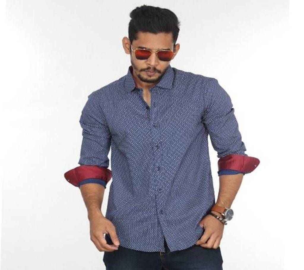 Men's full Sleeve Slim Fit Shirt-F098
