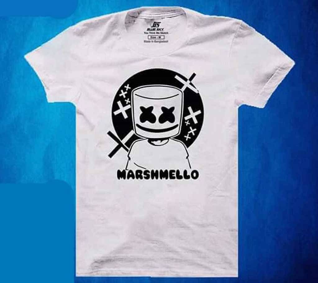 Marshmello Mens Half Sleeve Cotton T-shirt