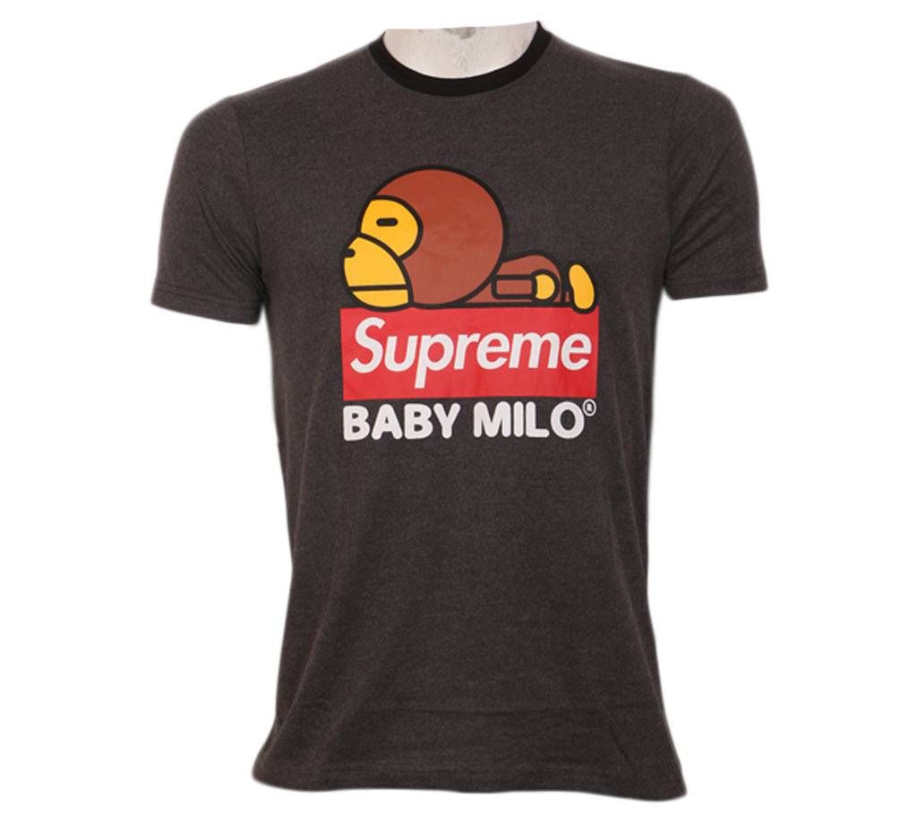 SUPREME X BABY MILO Menz Round Neck T-SHIRT