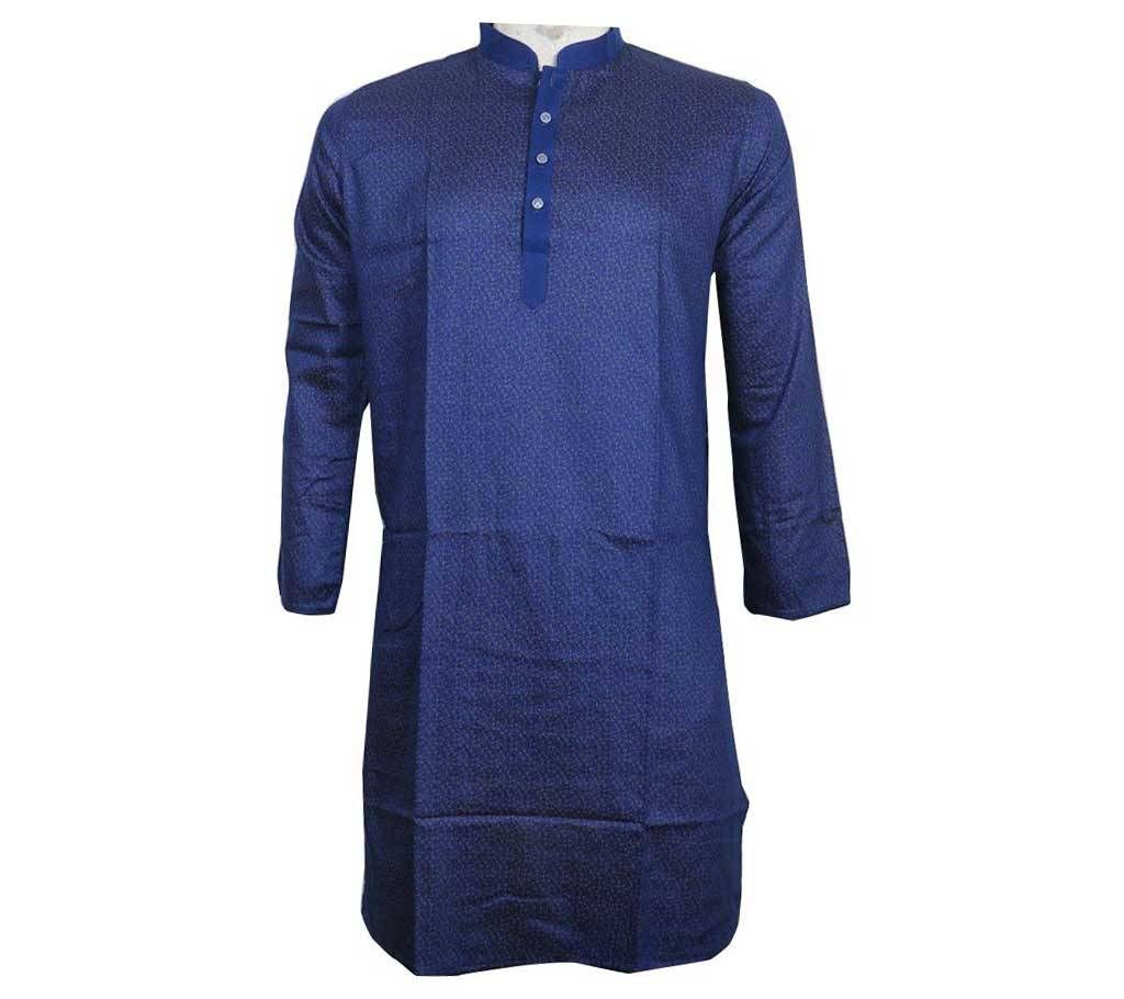 Blue Satton Fabric Panjabi for Men