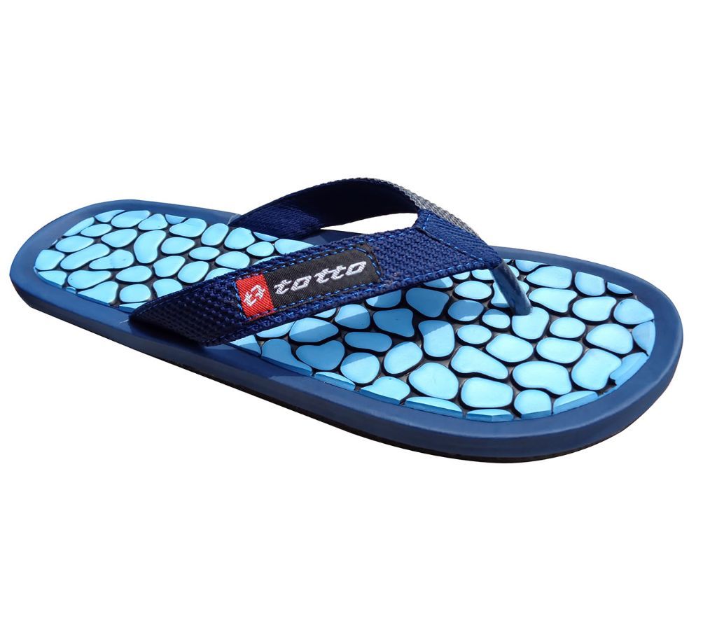 Light Blue Stone Texture Slipper Sandal for Men