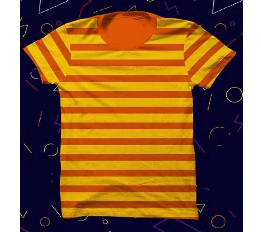  Half Sleeve Cotton T-Shirt for men Yellow
