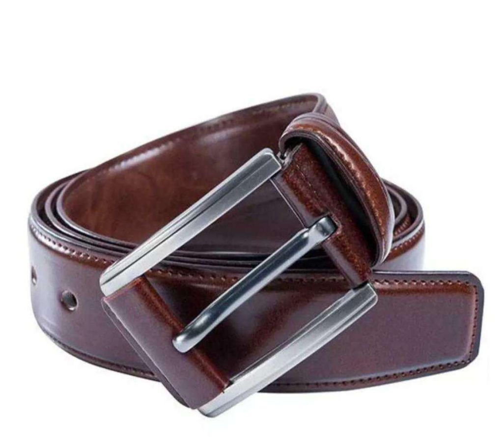Artificial Leather chocolate colour belt for men