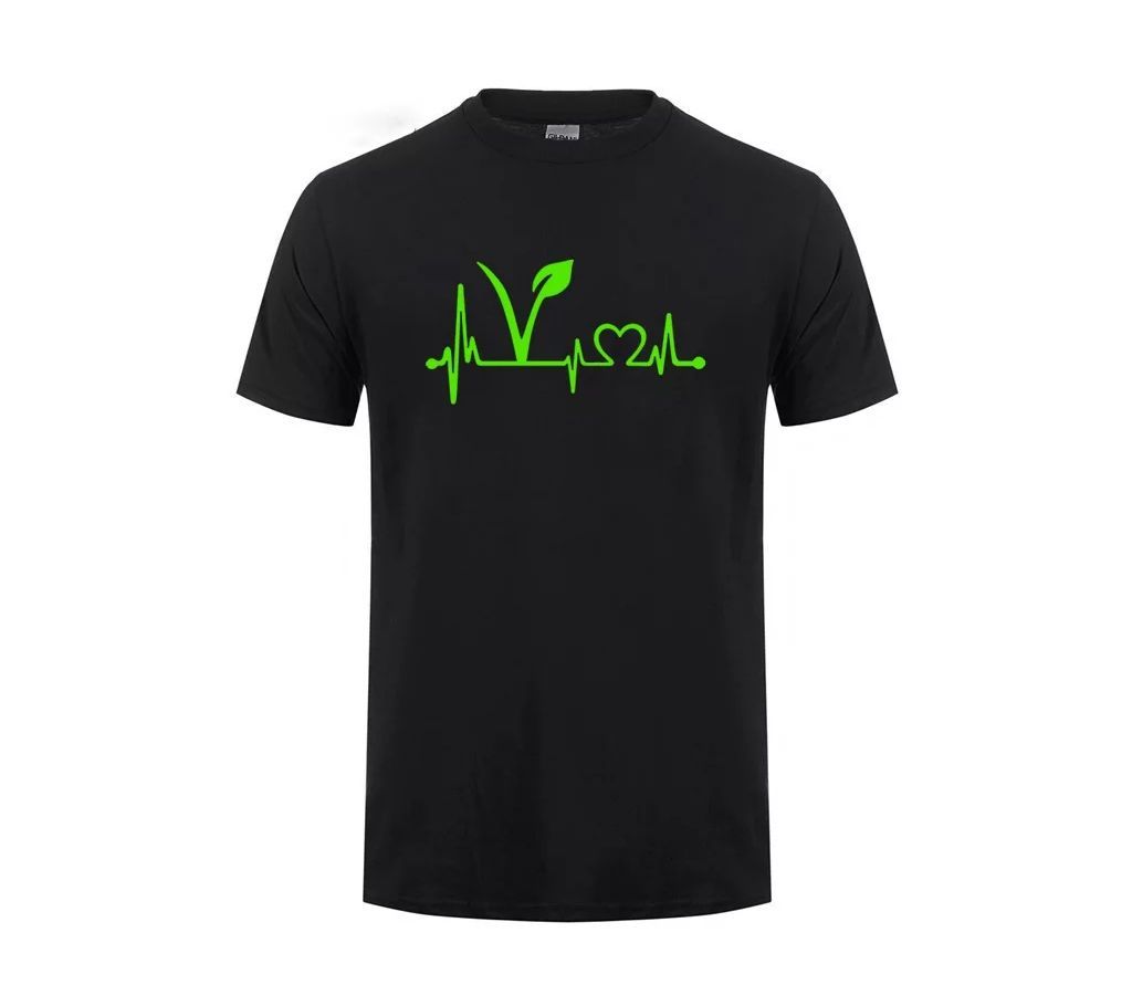 Rubber Cotton Print T-Shirt- Love Sign- LEB