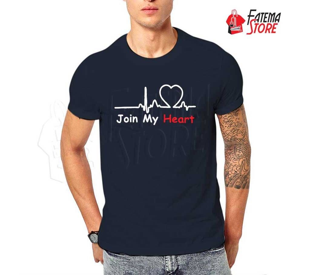 Join  My Heart Half Sleeve Cotton T Shirt