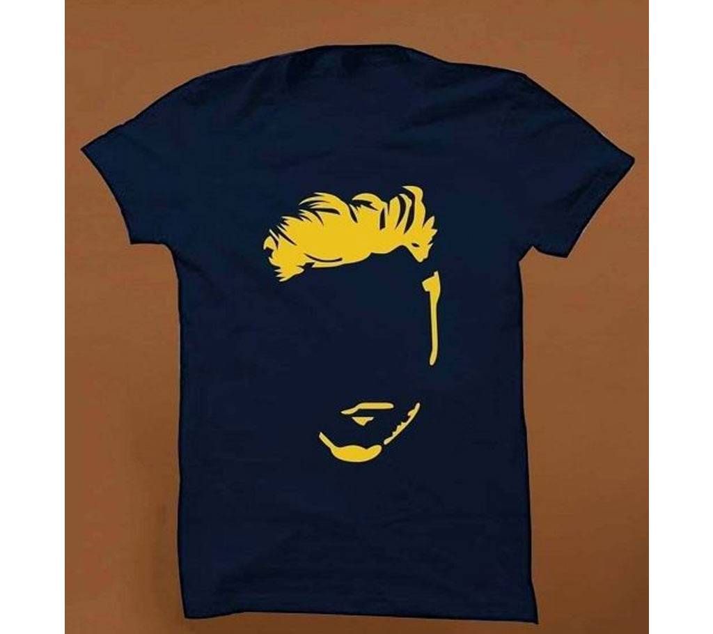 Yellow Guy Face-Cotton T-Shirt For Men 