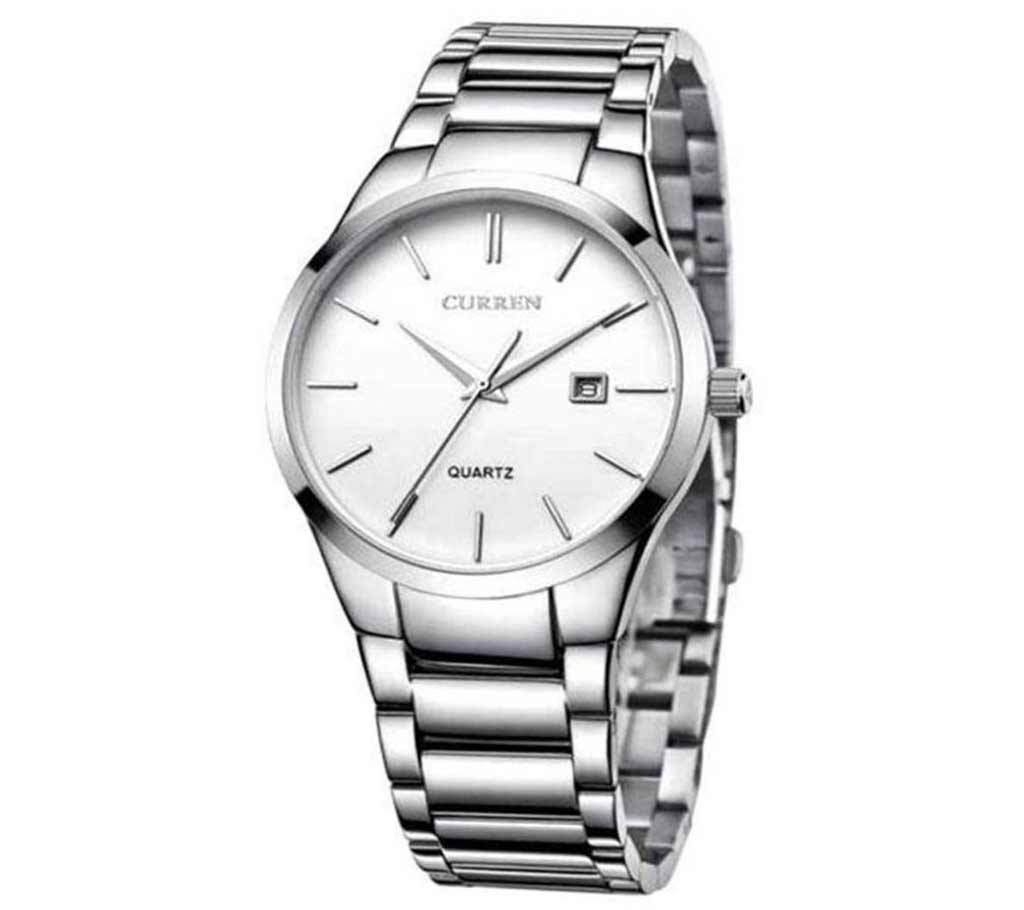 CURREN 8106 Watch For Men Silver
