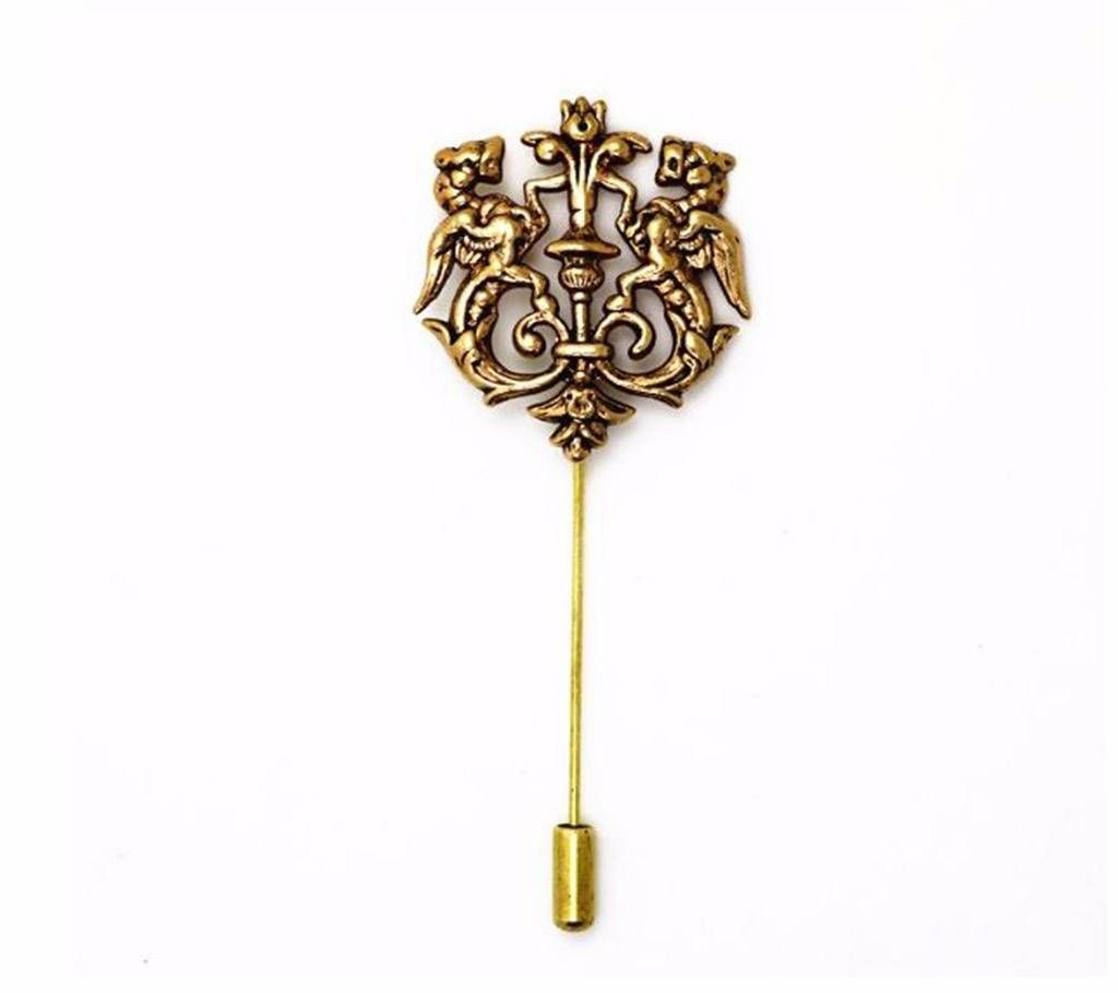 Vintage Lion Metal Mens Suit Cloth Brooch Pin