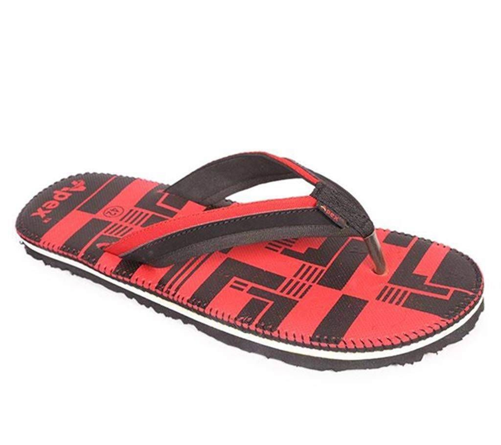 Apex Men's Black & Red Beige Sandal

