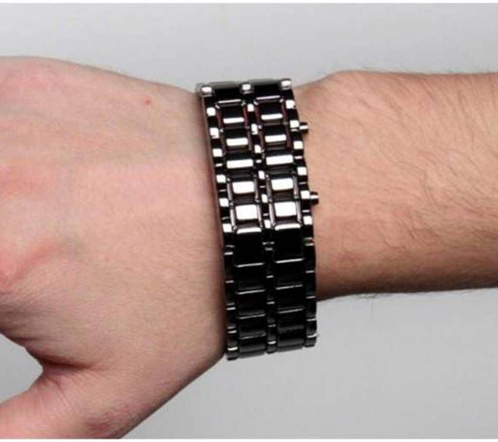 Samurai LED mens wrist watch 