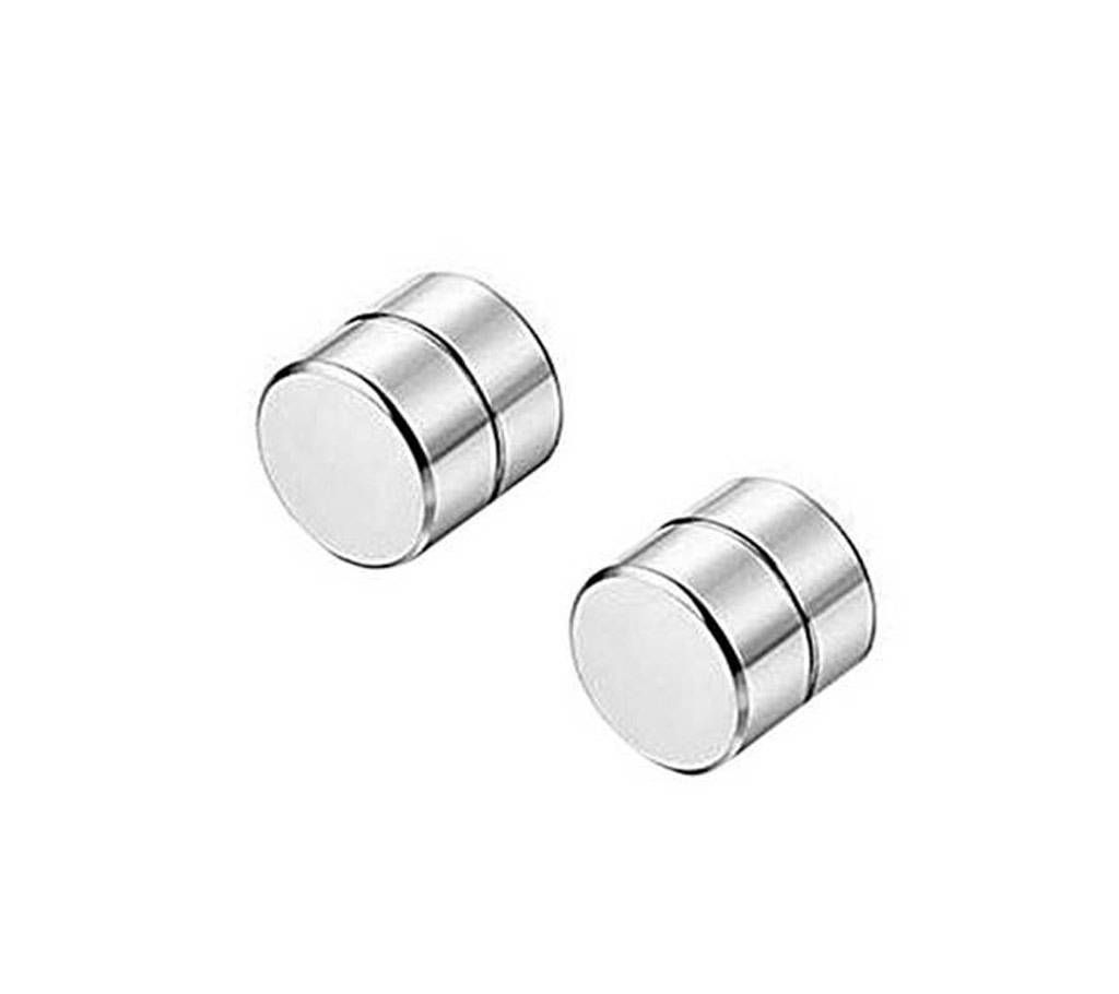 Stainless Steel Magnetic Earring for Men - 2Pcs
