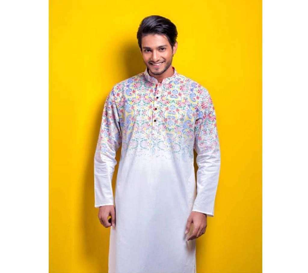 Gents Boishakhi Cotton Nokshikatha Punjabi