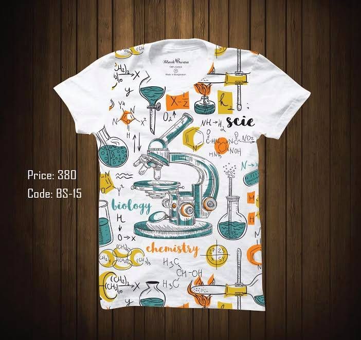 Science Half Sleeve T-Shirt For Men