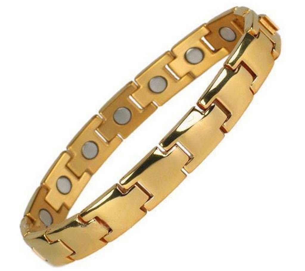 Gents Gold Color Healthy Magnet Ceramic Bracelets