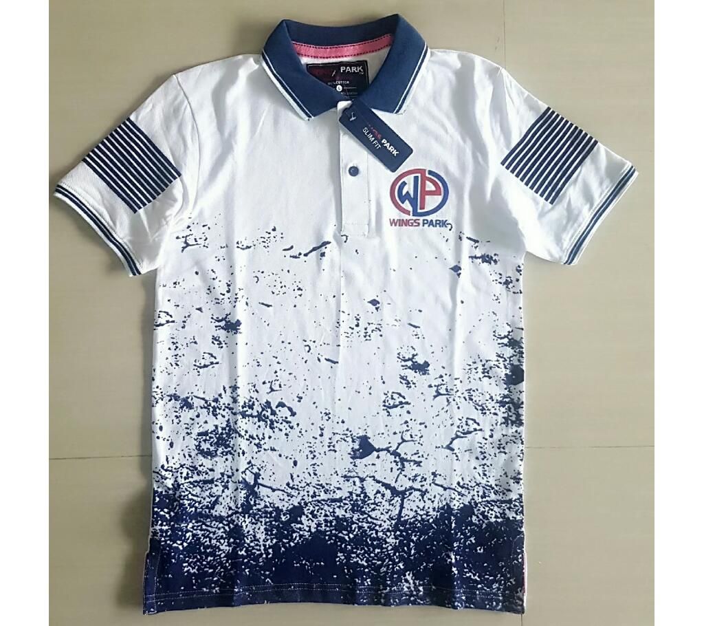 Wings park printed polo shirt for men 