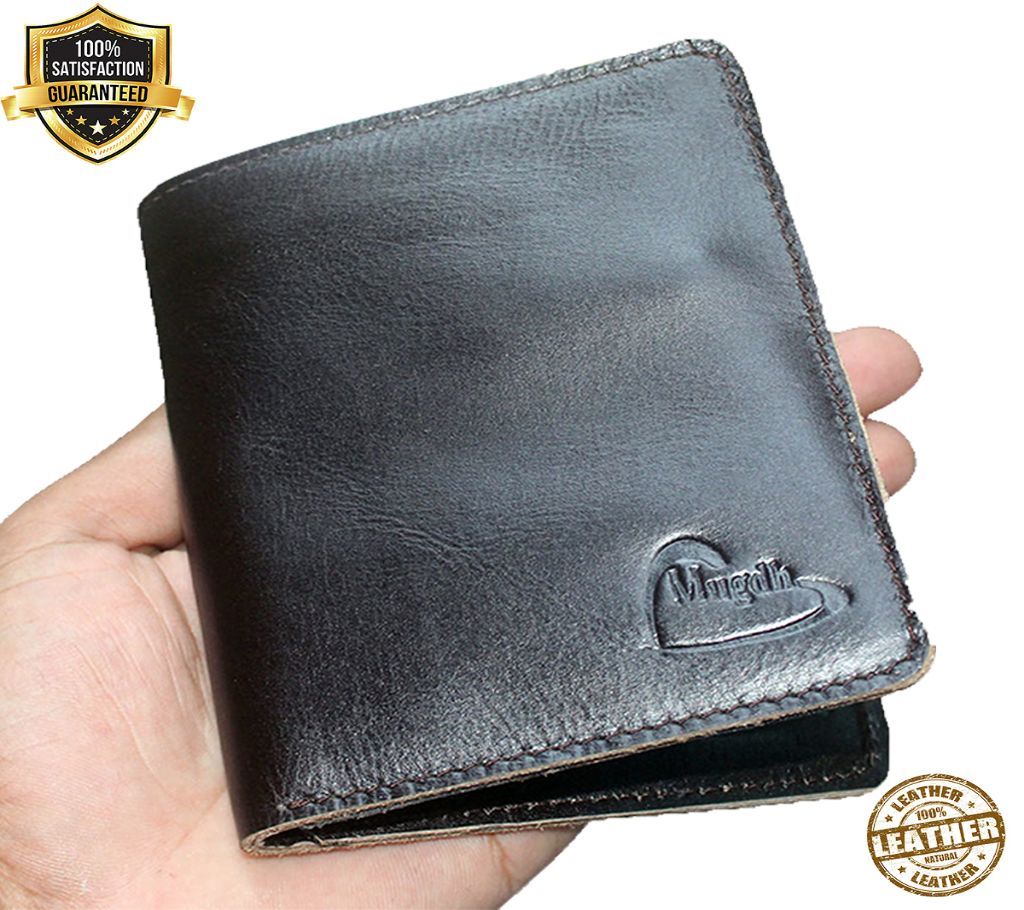 Leather Wallet for Men ( Black-Y5)