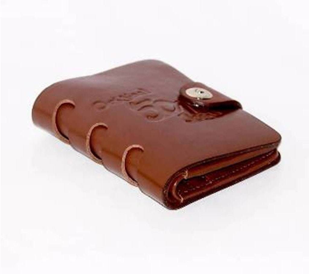 Gentlemen's regular shipped leather wallet