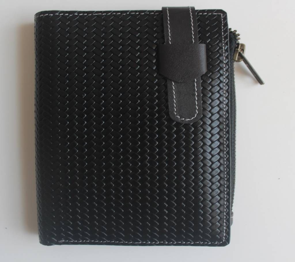 Real leather mens wallet