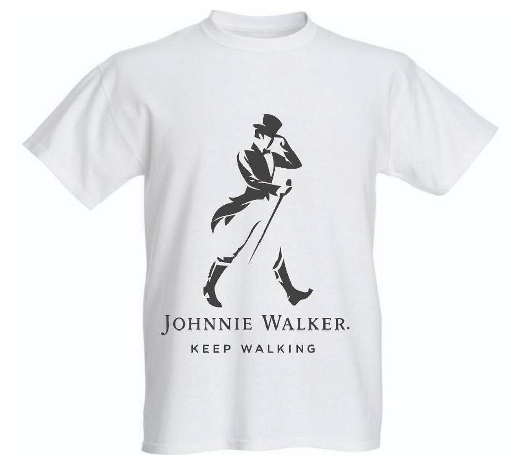 Jonnie Walker Printed Half Sleeve T-Shirt