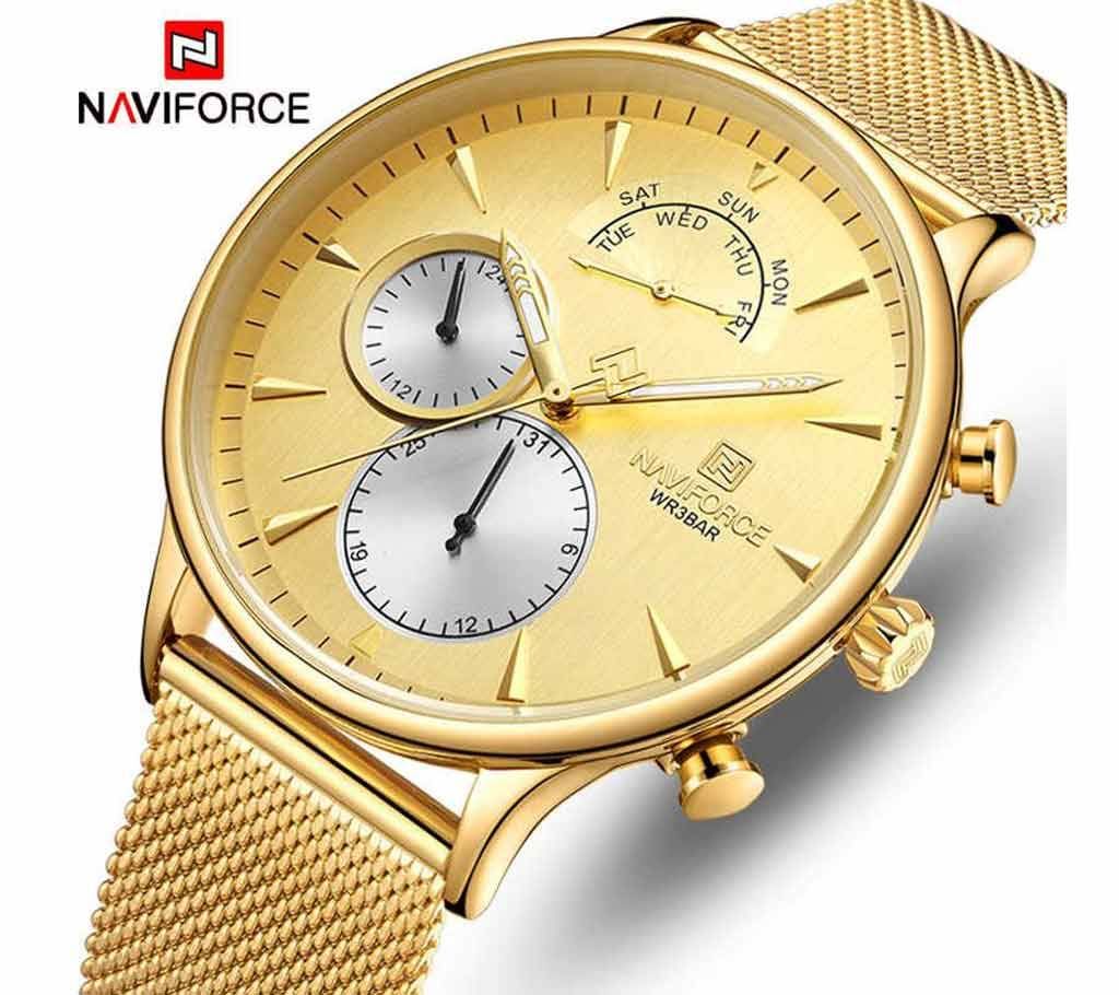 NAVIFORCE NF3010 Top Luxury Mens Brand Watches Fashion Ultra-Thin Waterproof Quartz Watch Men