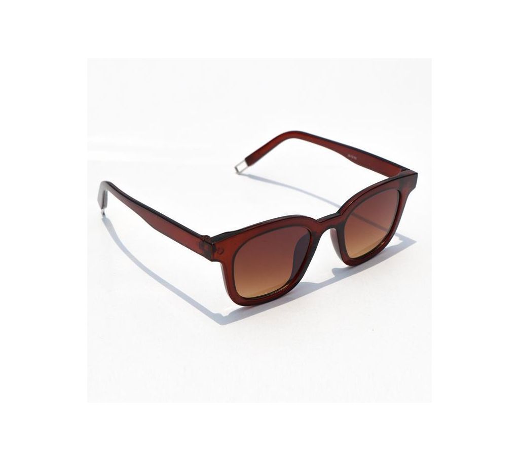 Brown Frame Square Sunglasses Men with Stylish Box