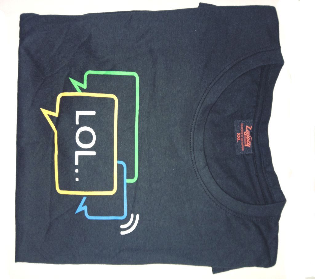 LOL Rubber Cotton Print T-Shirt 