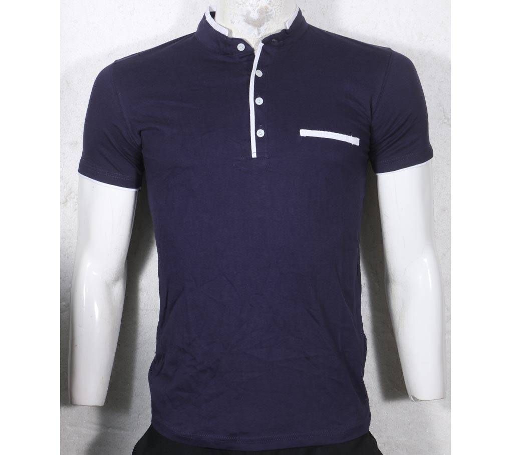  Mens Buttoned T-shirt