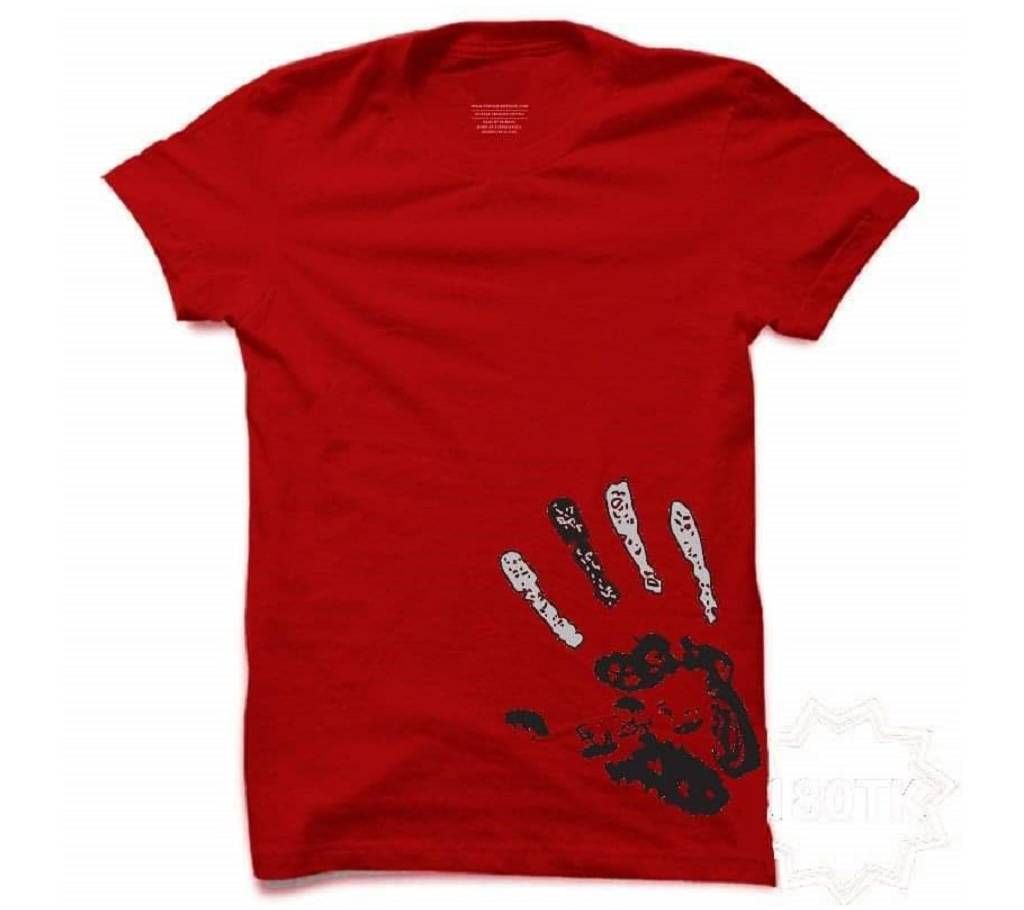 Men's Round Neck T- Shirt Hand