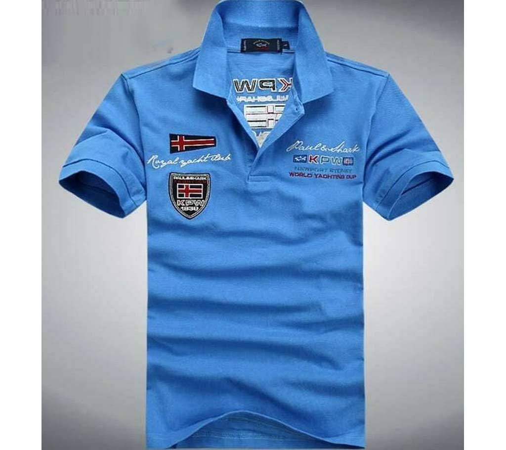 Polo Shirt For Men-Blue