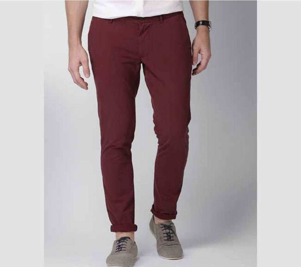 MeroonTwill Gabardine Pant for Men