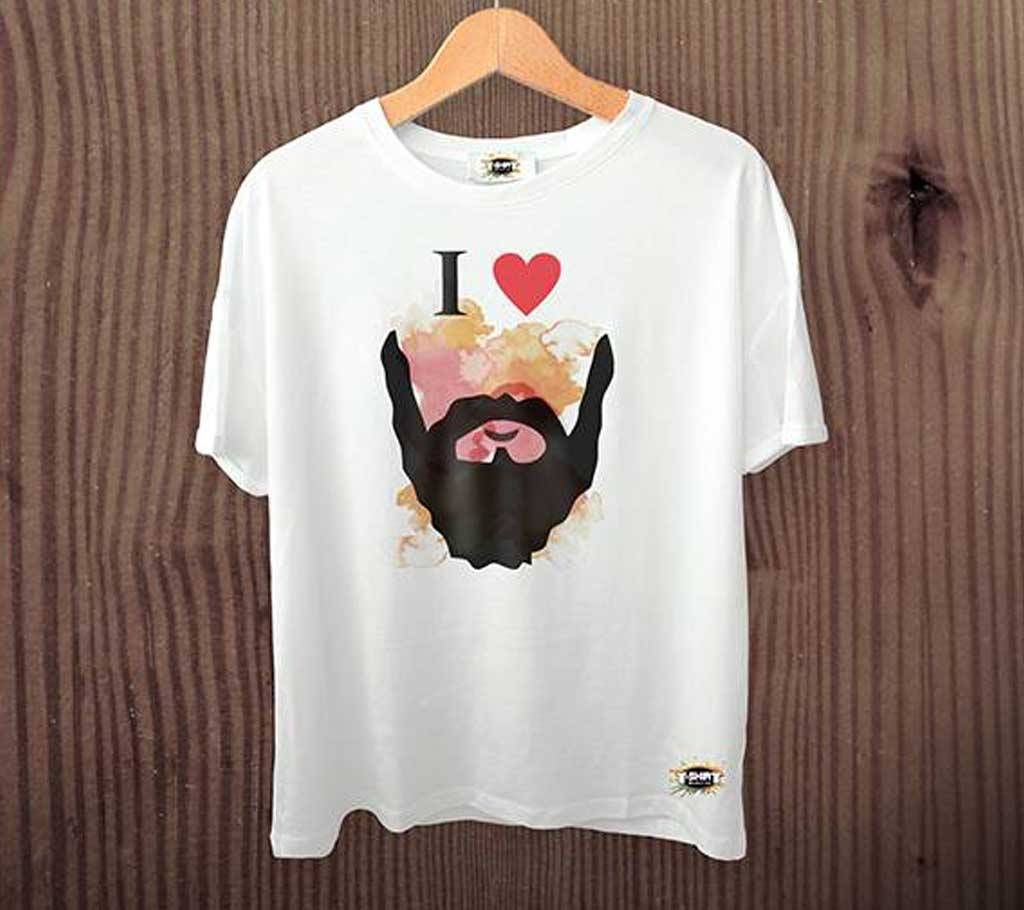 I Love Bread Menz Half Sleeve Cotton T-Shirt