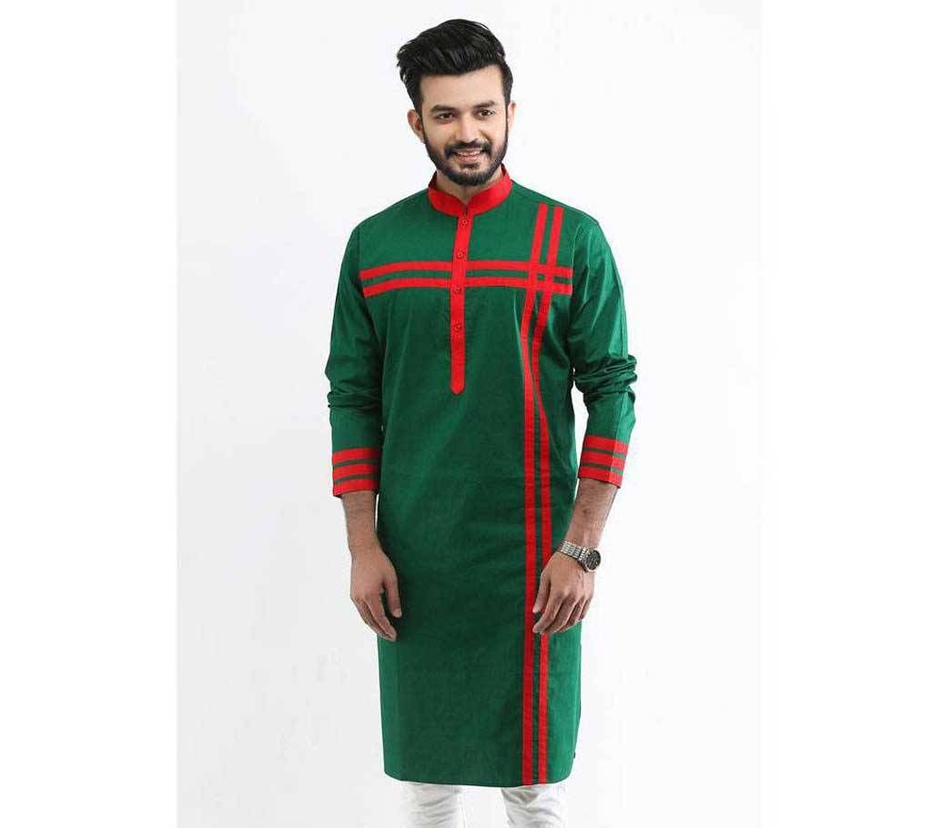 Special Bijoy Dibosh Men’s Printed Cotton Punjabi By Swapon’s World SW398P



