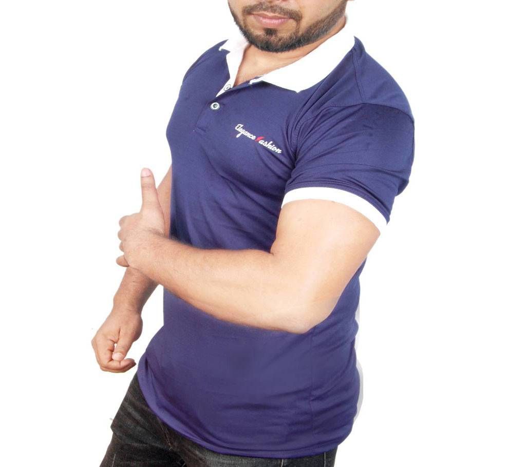 Exclusive Half Sleeve T Shirt For Mens- Navy Blue