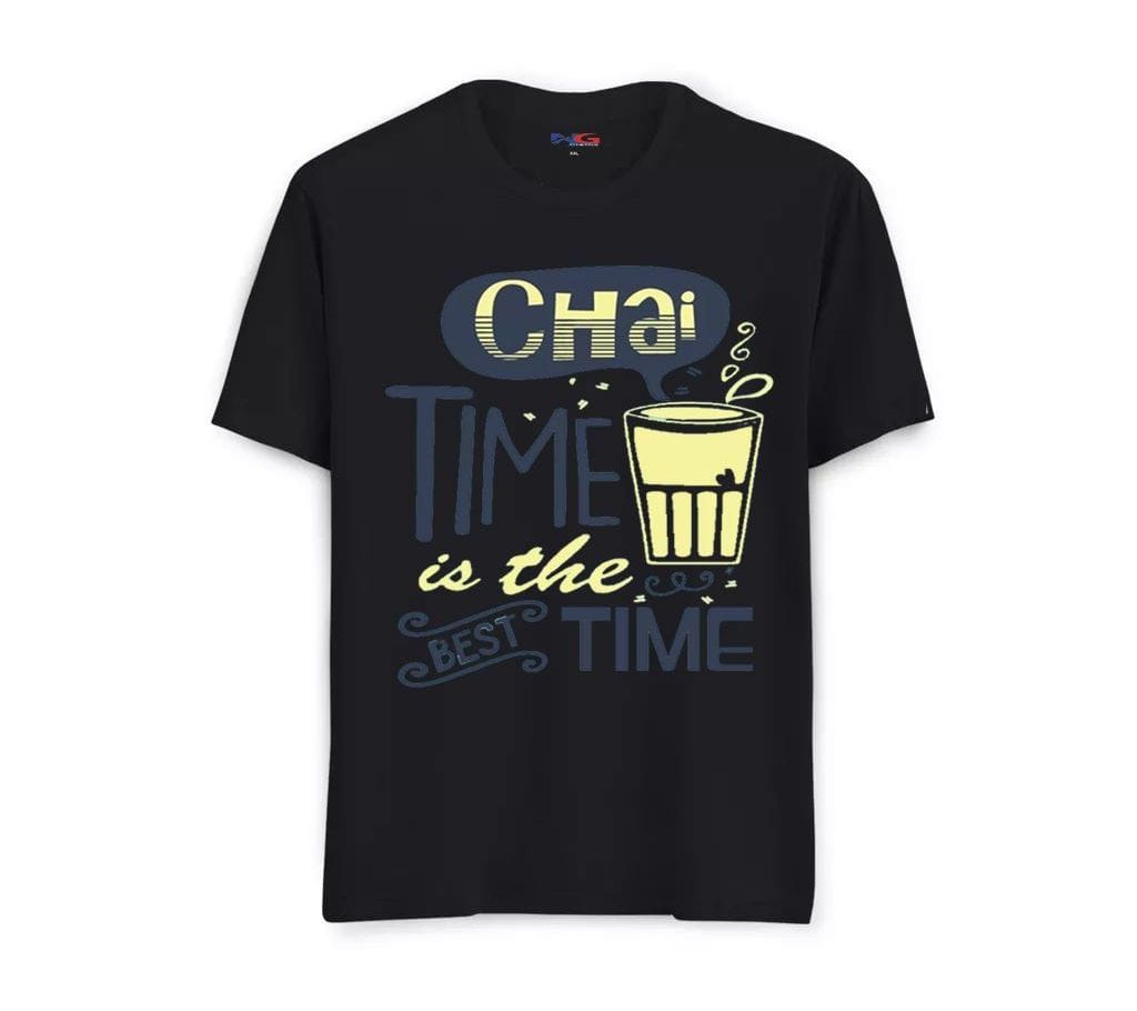 Chai Time is the Best Time Menz Half Sleeve T-Shirt
