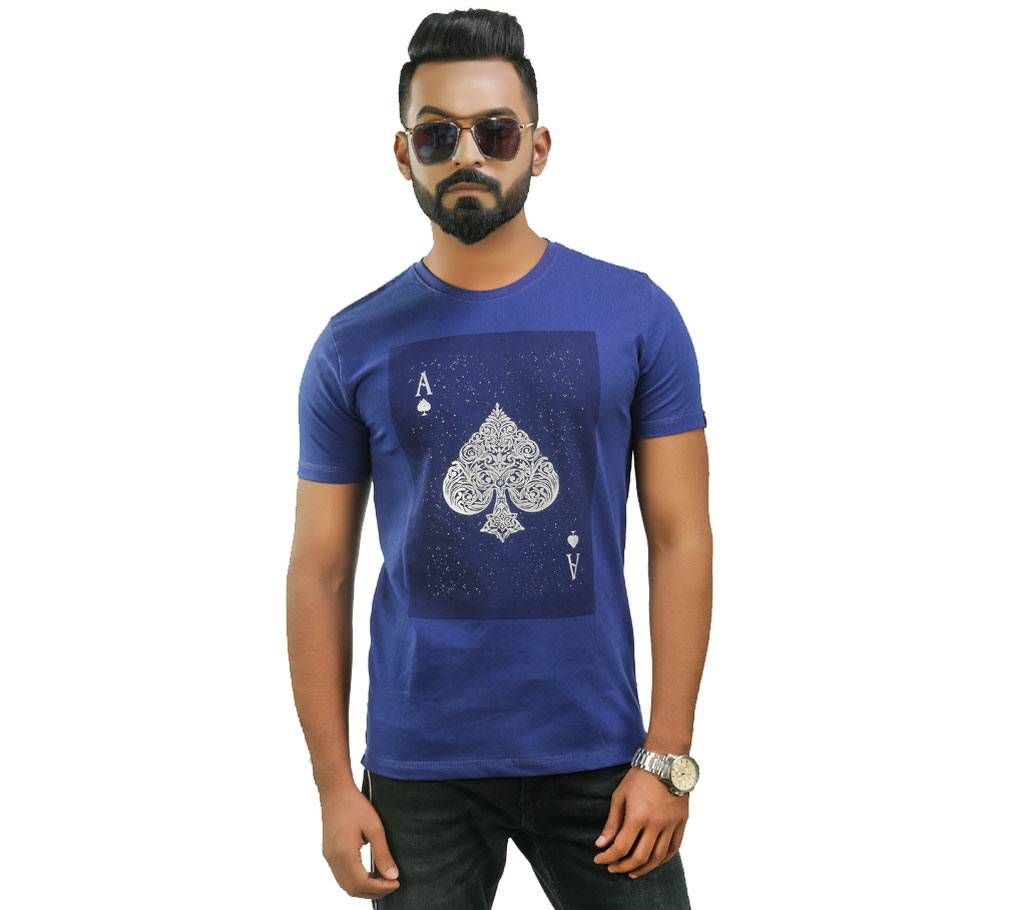 Mens Cotton Half Sleeve Casual T Shirt D116