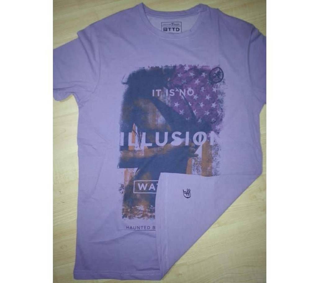 Men Short Sleeve T-shirt - ILLUSION WATCH OUT