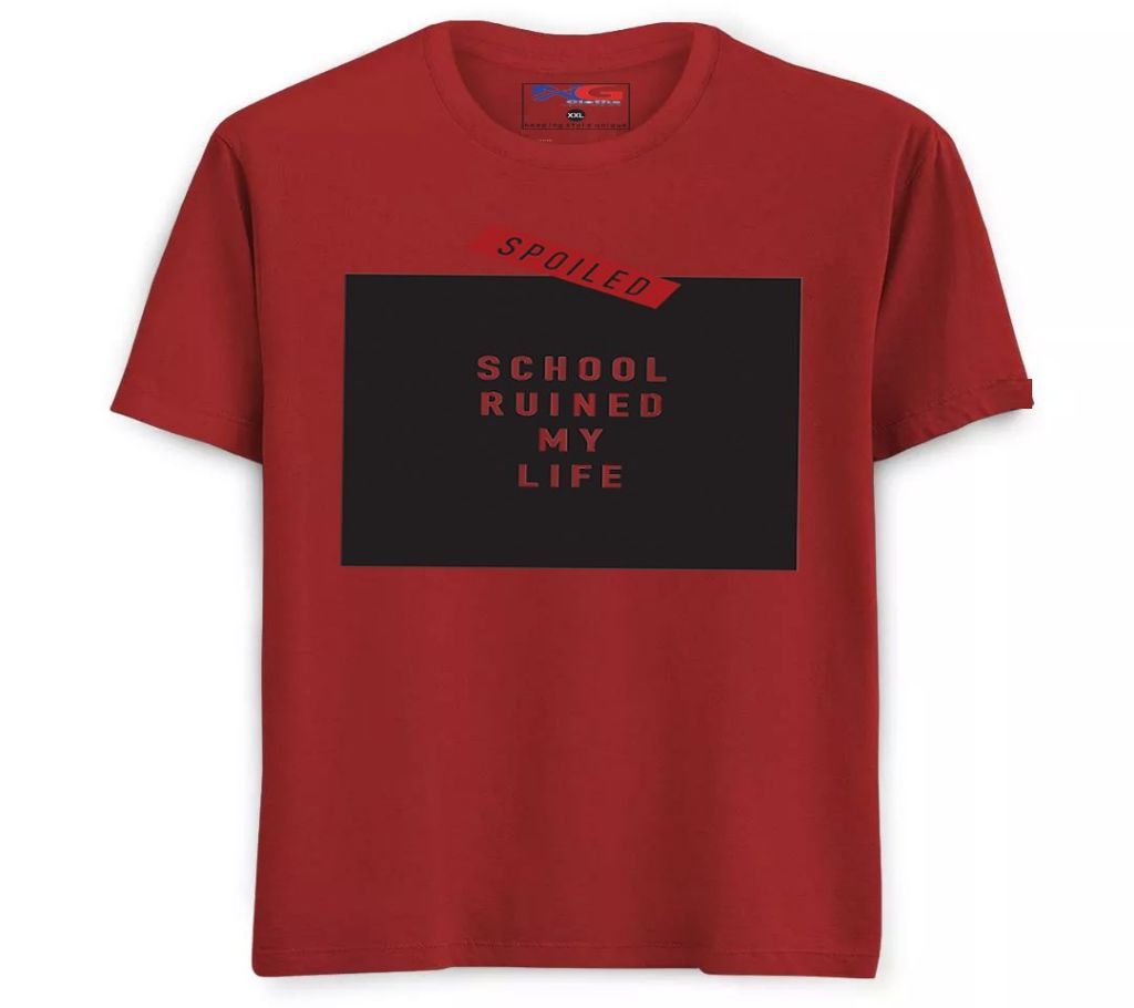 Rubber Print Summer T-shirt -Off White - ShawShank